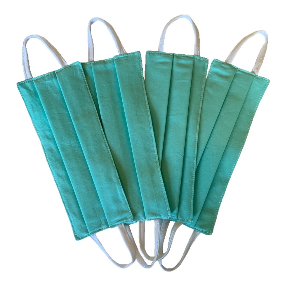 Blue sanitary washable/reusable adult face mask